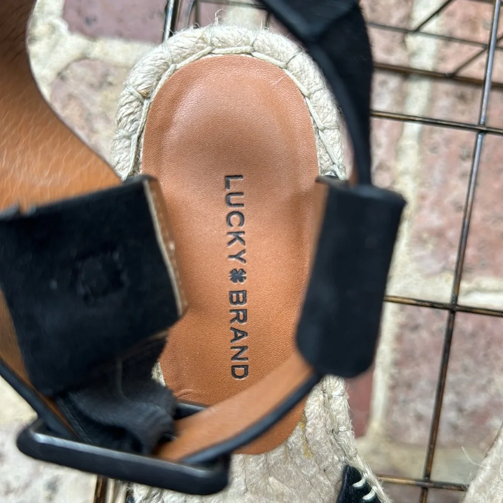 Lucky Brand Women's Audrinah Espadrille Wedge Sandal size 7
